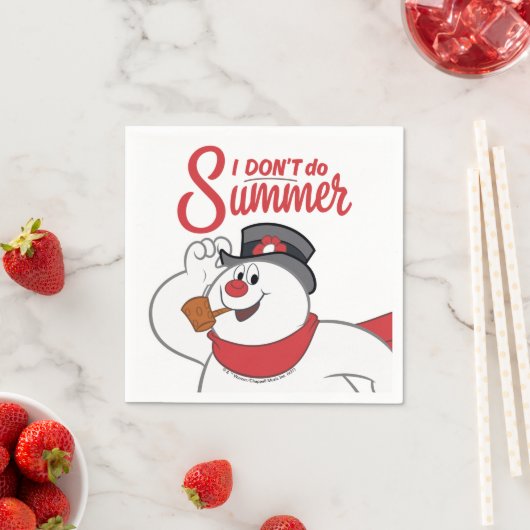 Frosty the Snowman™ | Ich mache den Sommer nicht Serviette (Beispiel)