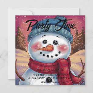 Frosty the Snowman Invasion Einladung