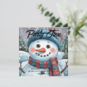 Frosty the Snowman Invasion Einladung (Stehend Vorderseite)