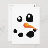 Frosty the Snowman lächelt Postkarte (Vorne/Hinten)