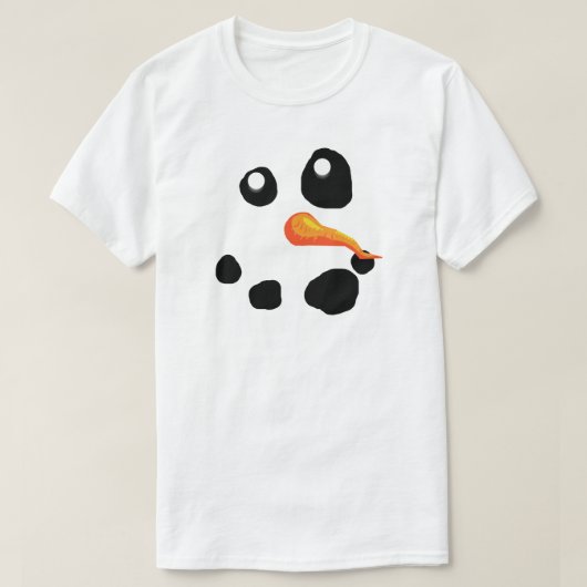 Frosty the Snowman lächelt T-Shirt (Design vorne)