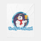 Frosty the Snowman™ | Magisches Frostportrait Fleecedecke (Vorderseite)