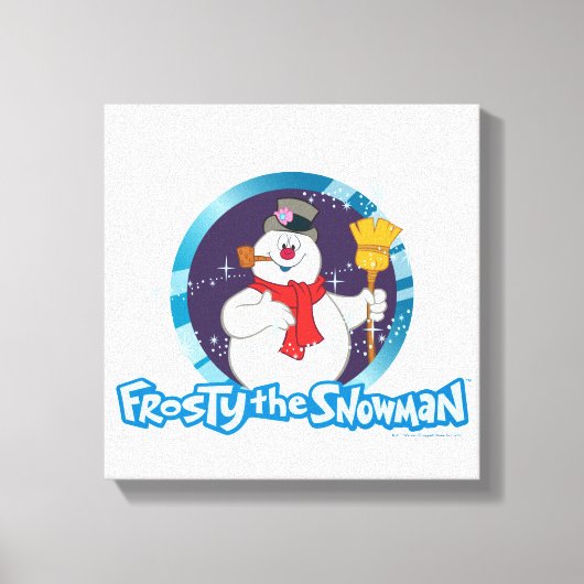 Frosty the Snowman™ | Magisches Frostportrait Leinwanddruck (Vorderseite)