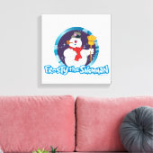 Frosty the Snowman™ | Magisches Frostportrait Leinwanddruck (Insitu (Wohnzimmer))