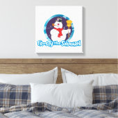 Frosty the Snowman™ | Magisches Frostportrait Leinwanddruck (Insitu (Schlafzimmer))