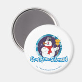 Frosty the Snowman™ | Magisches Frostportrait Magnet (Vorderseite/Rückseite)