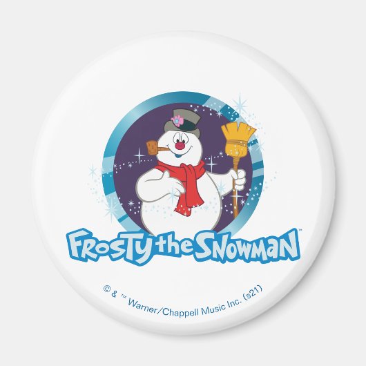 Frosty the Snowman™ | Magisches Frostportrait Magnet (Vorne)
