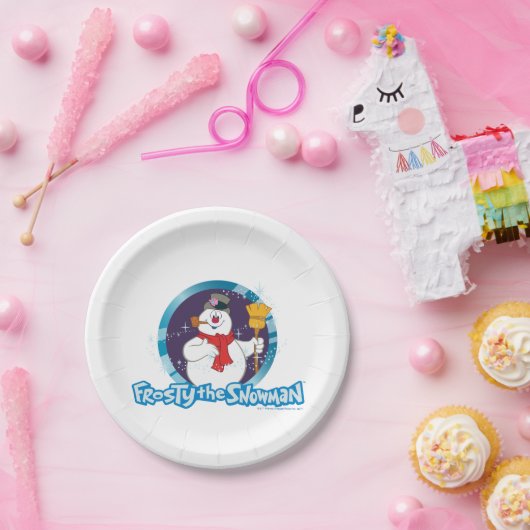 Frosty the Snowman™ | Magisches Frostportrait Pappteller (Party)