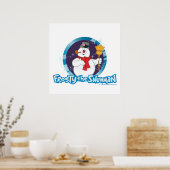 Frosty the Snowman™ | Magisches Frostportrait Poster (Küche)