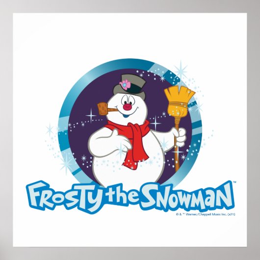 Frosty the Snowman™ | Magisches Frostportrait Poster (Vorne)