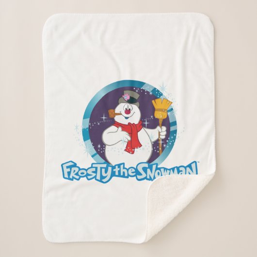 Frosty the Snowman™ | Magisches Frostportrait Sherpadecke (Vorderseite)