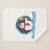 Frosty the Snowman™ | Magisches Frostportrait Sherpadecke (Vorderseite (Horizontal))