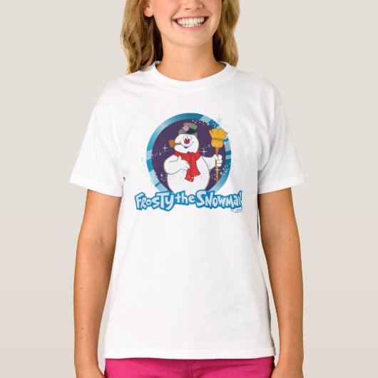 Frosty the Snowman™ | Magisches Frostportrait T-Shirt (Vorderseite)