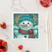 Frosty the Snowman Paper Napkin Serviette (Beispiel)