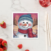 Frosty the Snowman Paper Napkin Serviette (Beispiel)