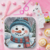 Frosty the Snowman Paper Plate Pappteller (Party)
