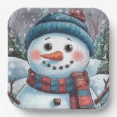 Frosty the Snowman Paper Plate Pappteller (Vorderseite)