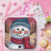 Frosty the Snowman Paper Plate Pappteller (Party)
