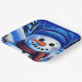 Frosty the Snowman Paper Plate Pappteller (Gewinkelt)