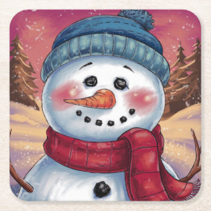 Frosty the Snowman Papier Untersetzer