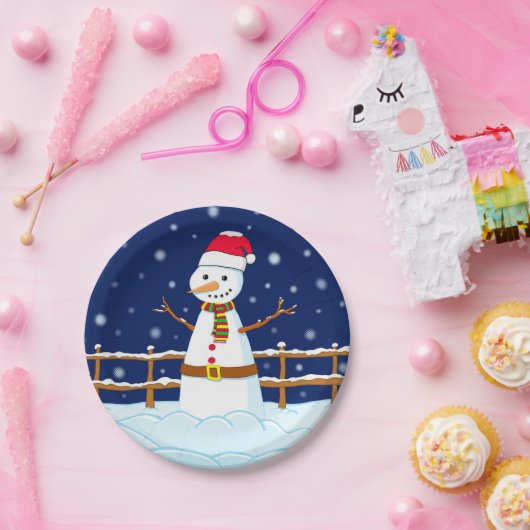 Frosty the Snowman Pappteller (Party)