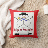 "Frosty the Snowman" Polyester Accent Throw Kissen (Decke)