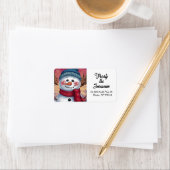 Frosty the Snowman Return Address Label Adressaufkleber (Insitu)