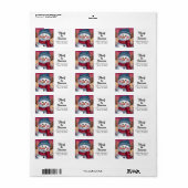 Frosty the Snowman Return Address Label Adressaufkleber (Vorne)