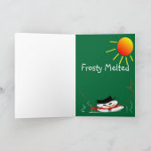 Frosty The Snowman starb Weihnachtskarten Feiertagskarte (Innenseite)