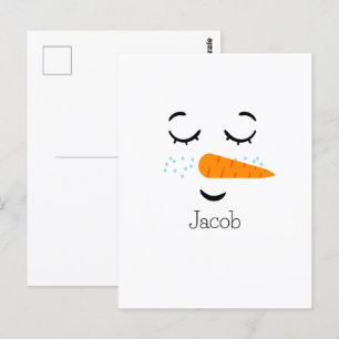 Frosty the Snowman träumt Postkarte