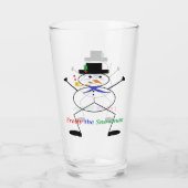 "Frosty the Snowman" Trinkglas Glas (Rückseite)
