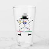 "Frosty the Snowman" Trinkglas Glas (Vorderseite)
