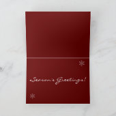 Frosty The Snowman Vintage Weihnachtszug Feiertagskarte (Innenseite)