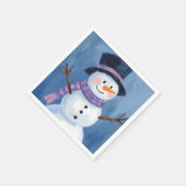 Frosty the Snowman Weihnachtsfeier Serviette (Ecke)