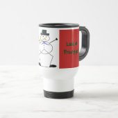 "Frosty the Snowman" Weiße Reise/Tasse des Pendelv Reisebecher (VorderseiteRechts)