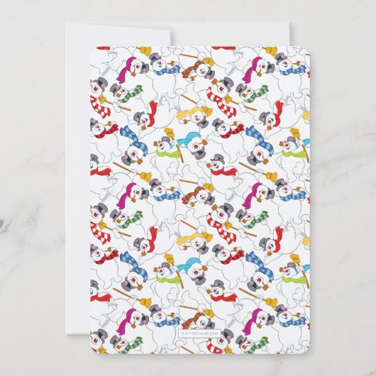 Frosty the Snowman™ Winter Baby Shooter Einladung (Rückseite)