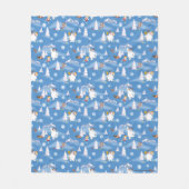 Frosty the Snowman™ | Winterspass von Frosty & Kar Fleecedecke (Vorderseite)