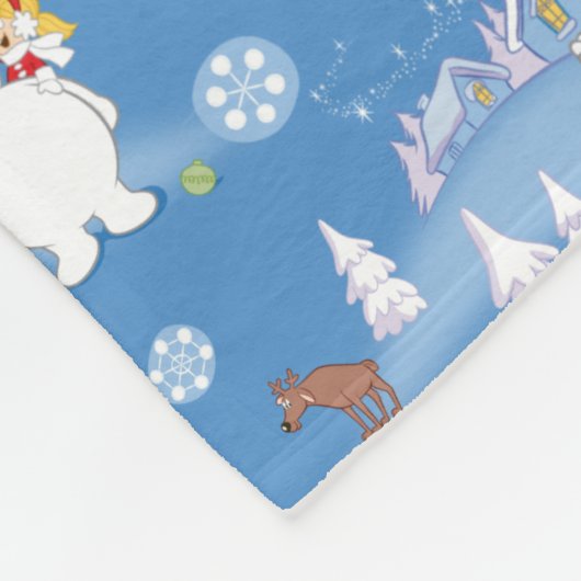 Frosty the Snowman™ | Winterspass von Frosty & Kar Fleecedecke (Ecke)