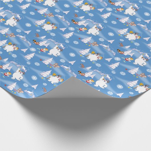 Frosty the Snowman™ | Winterspass von Frosty & Kar Geschenkpapier (Ecke)