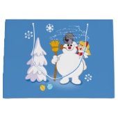 Frosty the Snowman™ | Winterspass von Frosty & Kar Große Geschenktüte (Vorderseite)