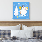 Frosty the Snowman™ | Winterspass von Frosty & Kar Leinwanddruck (Insitu (Schlafzimmer))