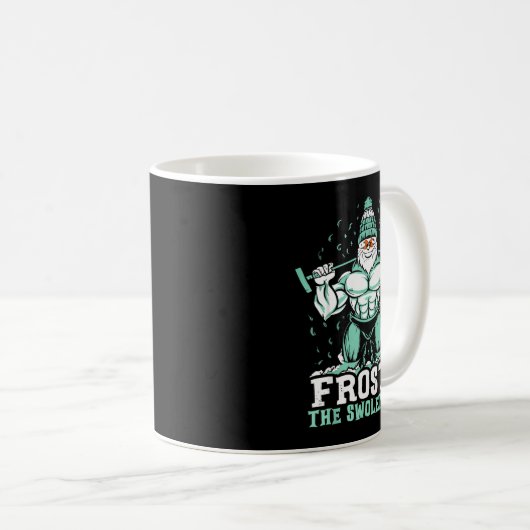 Frosty The Swoleman Funny Buff Swole Snowman Gym M Kaffeetasse (VorderseiteRechts)