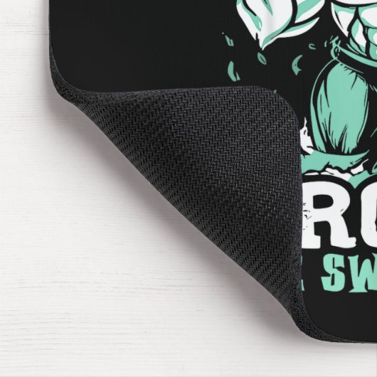 Frosty The Swoleman Funny Buff Swole Snowman Gym M Mousepad (Ecke)