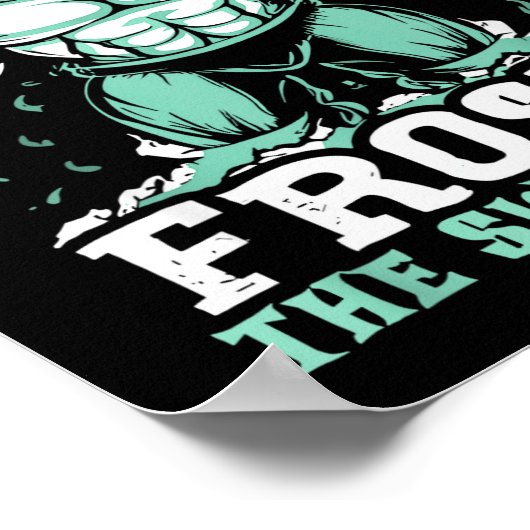 Frosty The Swoleman Funny Buff Swole Snowman Gym M Poster (Ecke)