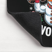 Frosty The Swoleman Funny Gym Swole Bro Snowman Mousepad (Ecke)