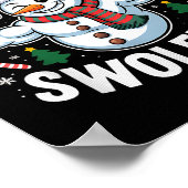 Frosty The Swoleman Funny Gym Swole Bro Snowman Poster (Ecke)