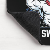 Frosty The Swoleman Funny Ugly Christmas Sweater G Mousepad (Ecke)