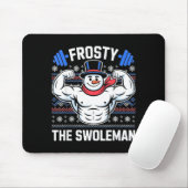 Frosty The Swoleman Funny Ugly Christmas Sweater G Mousepad (Mit Mouse)