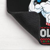 Frosty The Swoleman Ugly Christmas Sweater Funny S Mousepad (Ecke)