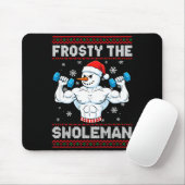 Frosty The Swoleman Ugly Christmas Sweater Funny S Mousepad (Mit Mouse)